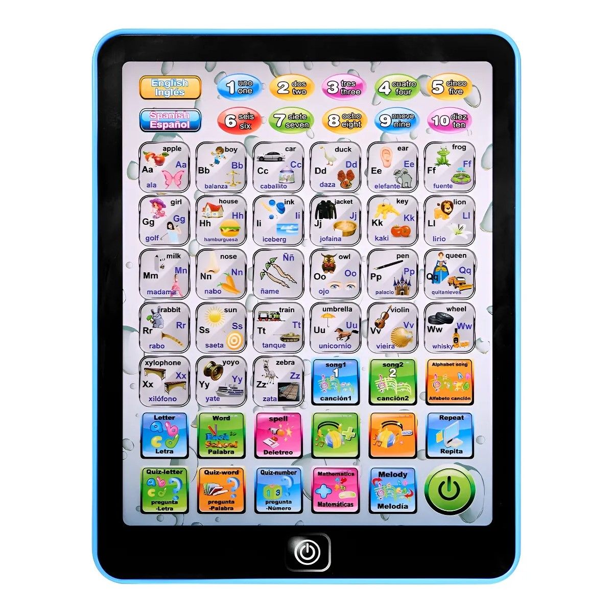 GENERICO - Pizarra Magica Lcd Tipo Tablet Para Niños Regalos  azul BELUG