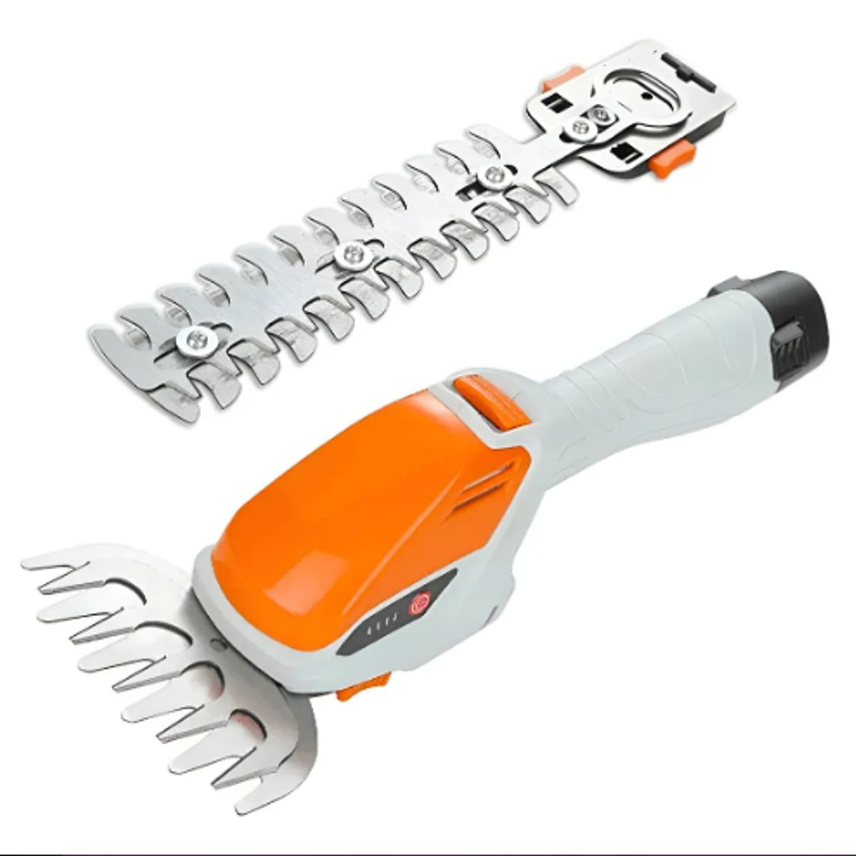 GENERICO - Corta Setos Podador Césped Arbustos Inalámbrico 2en1 Sl-0121 Naranja