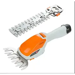GENERICO - Corta Setos Podador Césped Arbustos Inalámbrico 2en1 Sl-0121 Naranja