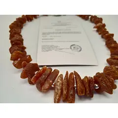 GENERICO - Collar ámbar báltico crudo 25-27cm