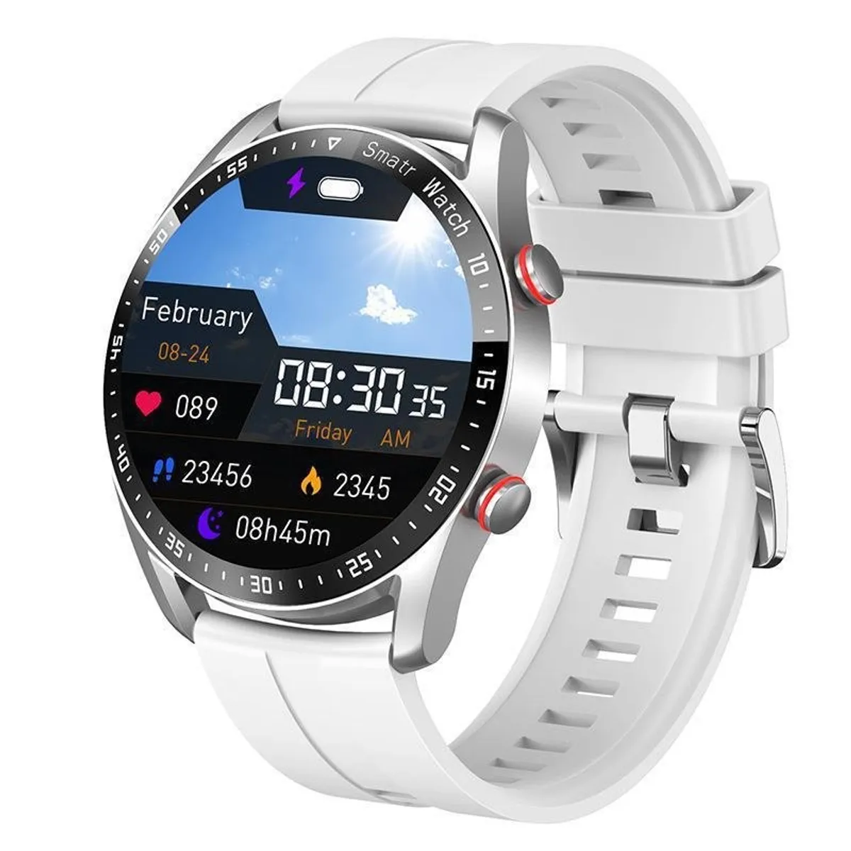 GENERICO - RELOJ SMARTWATCH WH20 HOMBRE MONITOR DE SALUD LLAMADAS BLUETOOTH