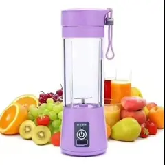 GENERICO - Licuadora portátil Juice cup Mini Violeta con 6 cuchillas y carga USB