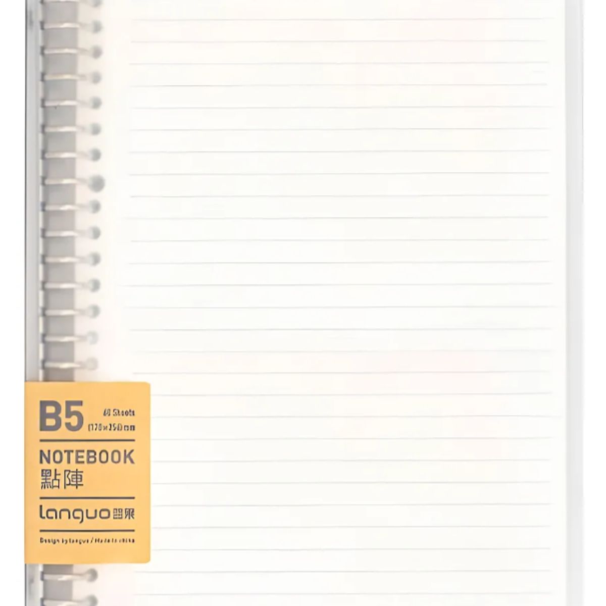 LINGO - Libreta Anillada B5 Sistema Refill Colores 60 Hojas