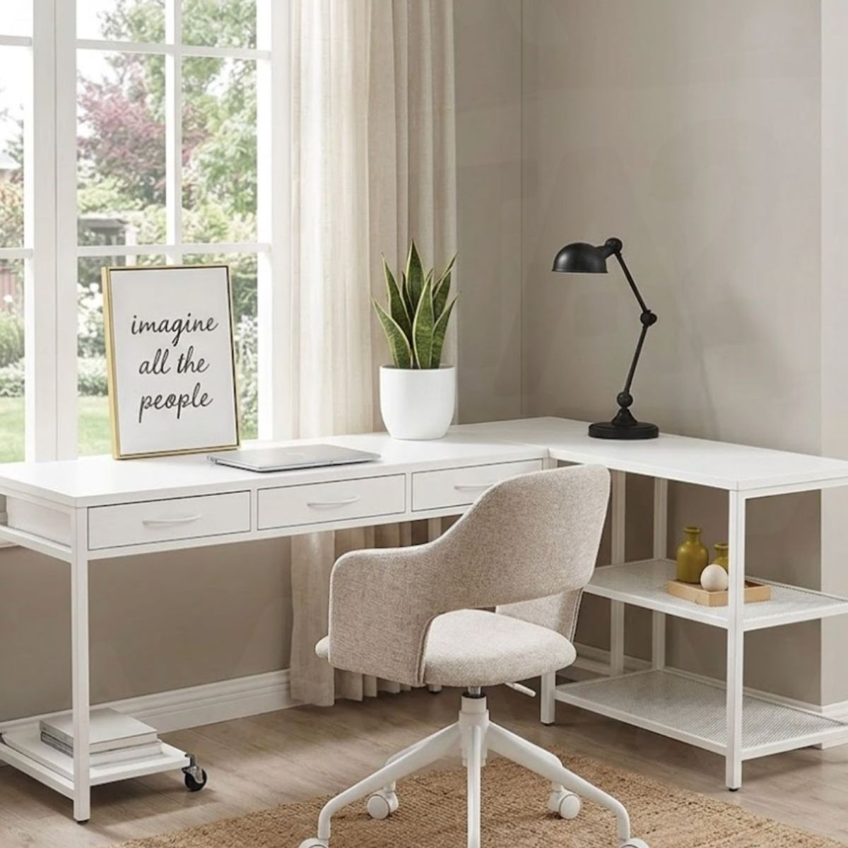 HABITA2 CHILE - Silla de Escritorio Tapiz Lino Mind