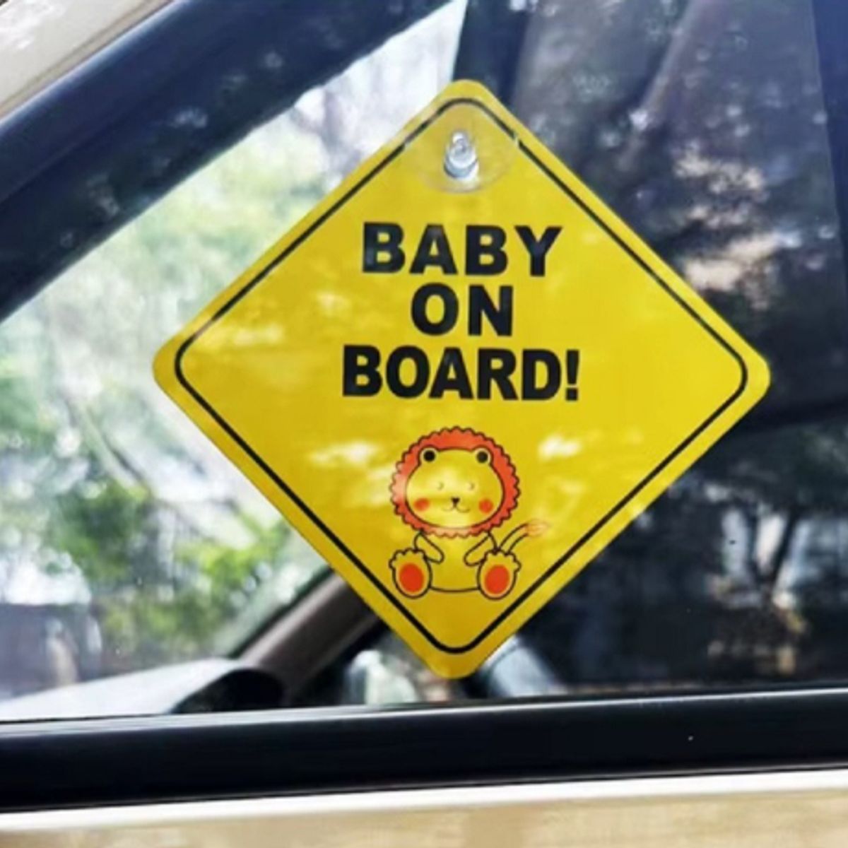 GENERICO - PEGATINA SEGURIDAD AUTO BEBE