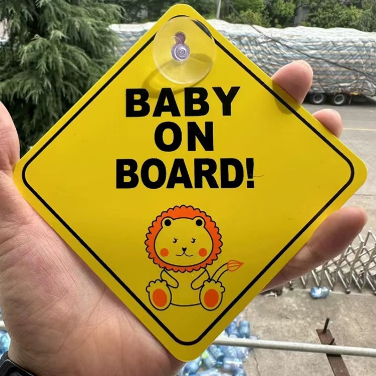 GENERICO - PEGATINA SEGURIDAD AUTO BEBE