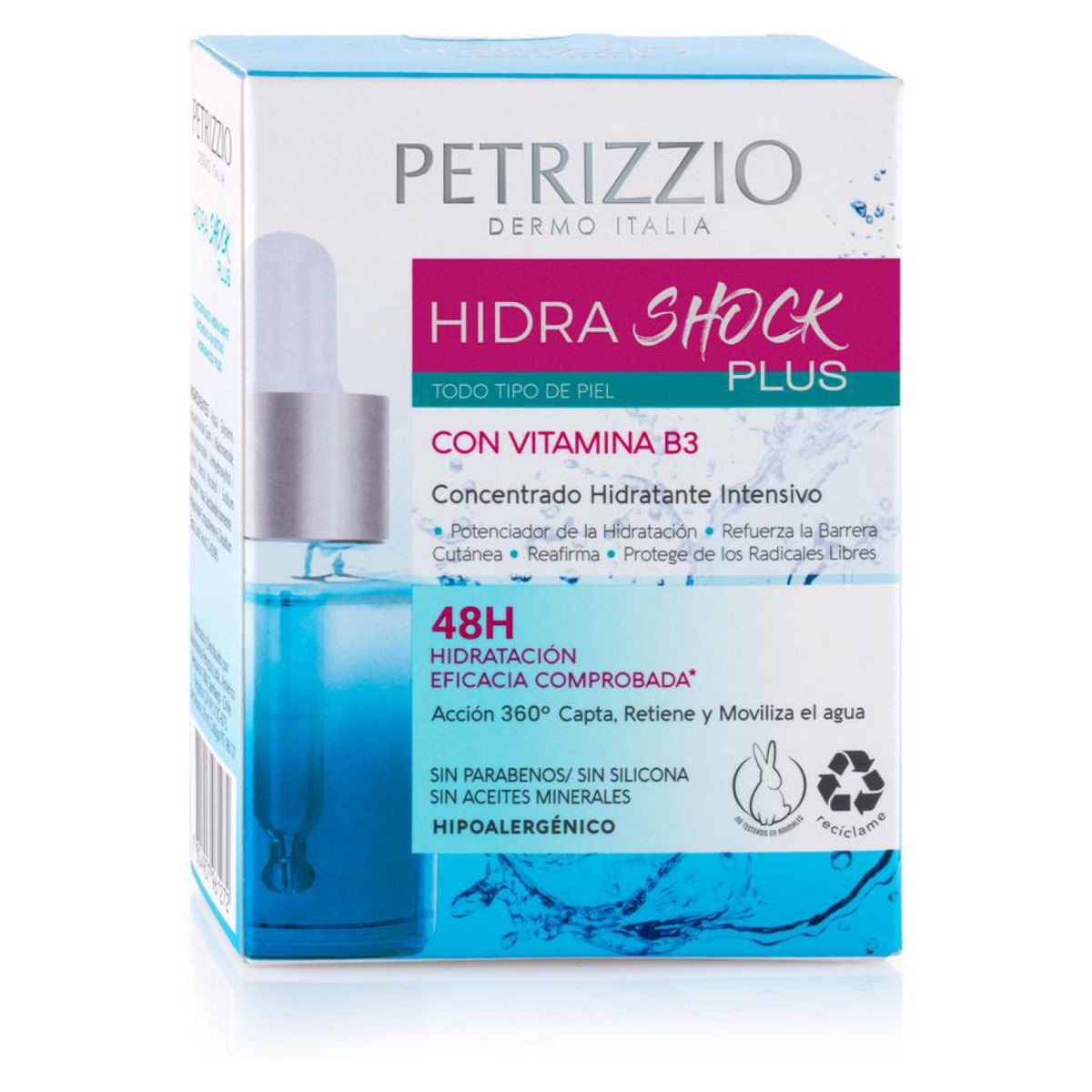 PETRIZZIO - Concentrado en Gotas 48H Duracion Hidrashock Plus 28 Ml Petrizzio