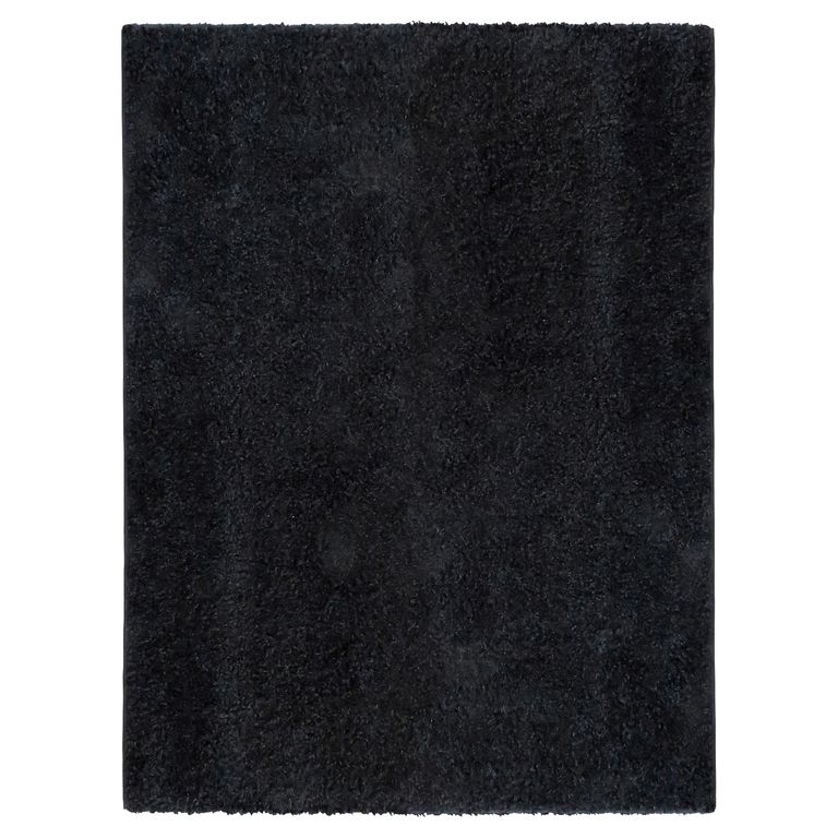 IDETEX Alfombra Shaggy Lisa 50X100 Cm Negra