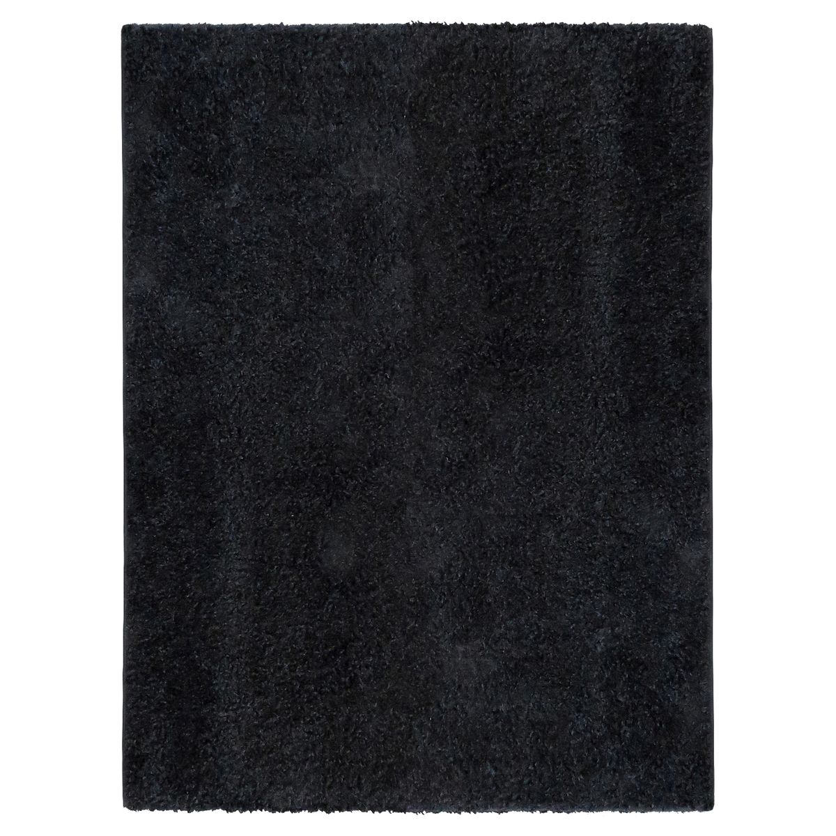 IDETEX - Alfombra Shaggy Lisa 50X100 Cm Negra Idetex