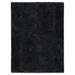 IDETEX - Alfombra Shaggy Lisa 50X100 Cm Negra