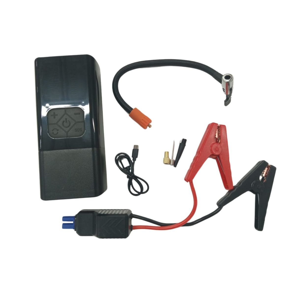 IMBEST - Partidor para auto con compresor y luz de emergencia