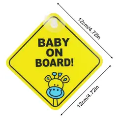 GENERICO - PEGATINA SEGURIDAD AUTO JIRAFA