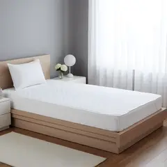 O&H ORIGINAL HOME - Cubrecolchón Impermeable Elásticos Nörvik Blanco King