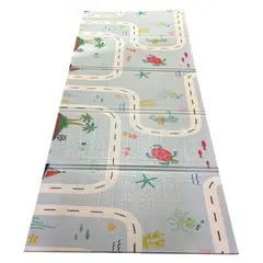 GENERICO - Alfombra Antigolpes Bebe Plegable Reversible medida de 150x180x1cm modelos variados