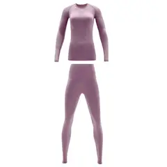 GIOVACCHINO - Pack de Camiseta y Calza Deportiva Primera Capa Microfibra Mujer