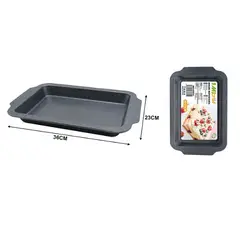 GENERICO - Molde Reposteria Rectangular Antiadherente 36x23 Cocina