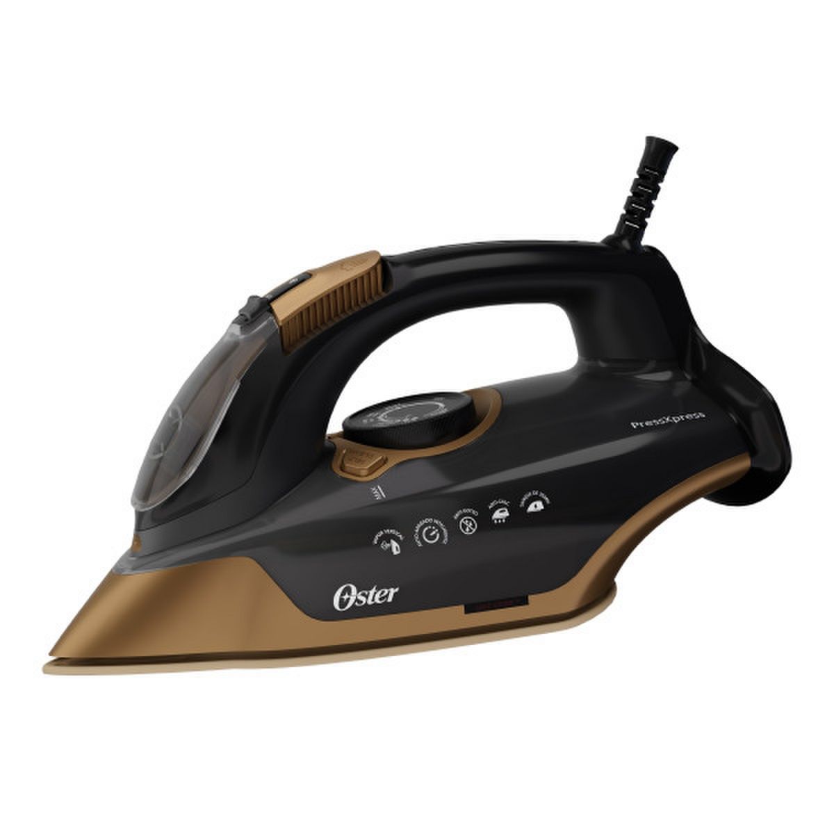 OSTER - Plancha Oster PressXpress Base Diamante XL Vapor 240g