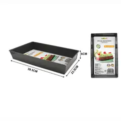 GENERICO - Molde Rectangular Para Hornear Antiadherente 39Cm