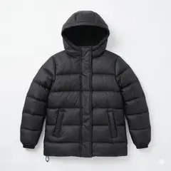 KIBOU - Parka Niño Invierno Acolchada Capucha Termica Abrigo Escolar