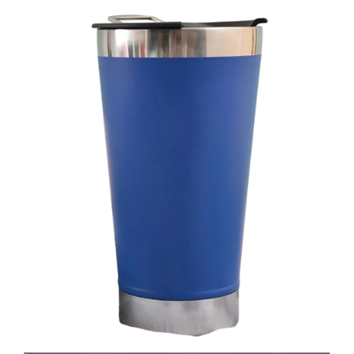 GENERICO - Vaso Térmico Acero Bebidas Frías  Calientes Con Destapador Color Azul Unicolor