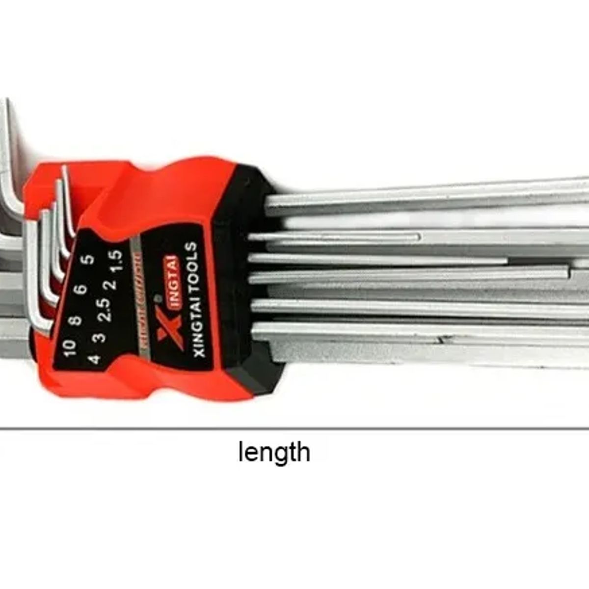 GENERICO - Juego De Llaves Allen Hexagonal 1.5mm A 10mm 9 Piezas Plateado