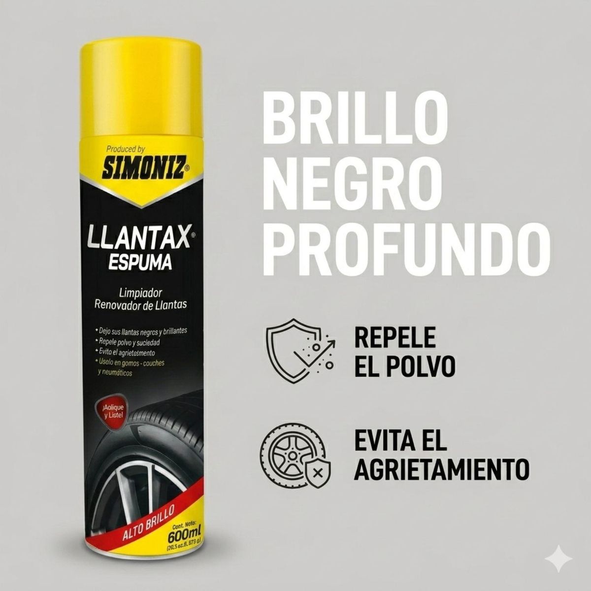GENERICO - Limpiador de Llantas Simoniz Espuma Para Rines 480ml