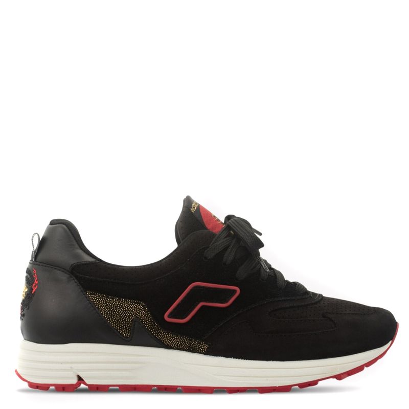 SNEEP CREW - Zapatilla Urban Hombre Zool Rear Pagoda Gold Negra