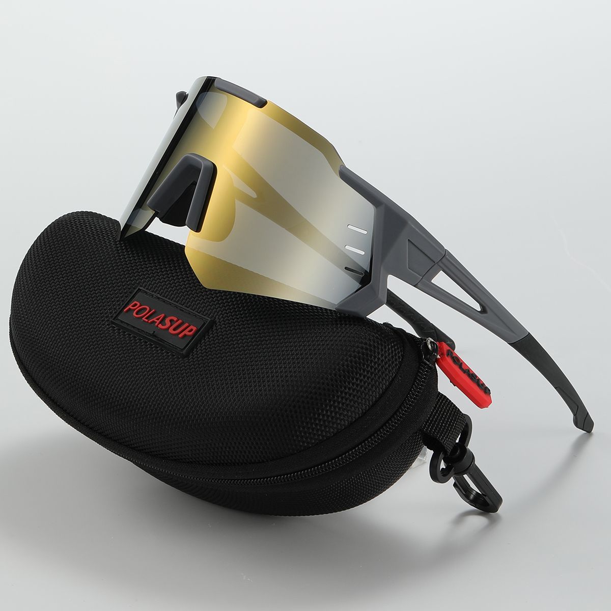 POLASUP - Lentes de Sol POLASUP Deportivos Polarizados UV400 Unisex pesca correr ciclismo marathon