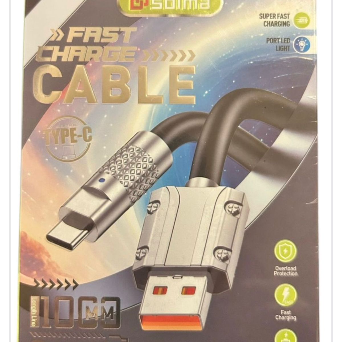 GENERICO - Cable USB a tipo C, carga rápida