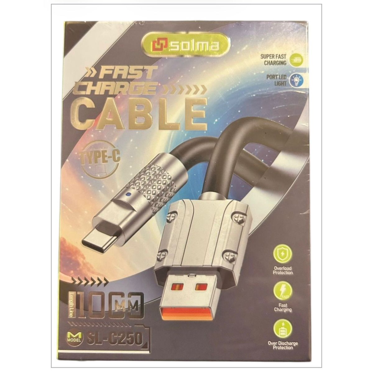 GENERICO - Cable USB a tipo C, carga rápida