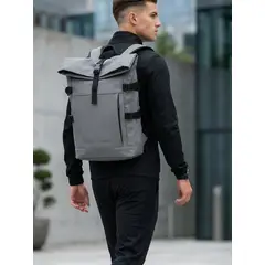 KIBOU - Mochila Urbana Roll Top Impermeable Porta Laptop Apolo