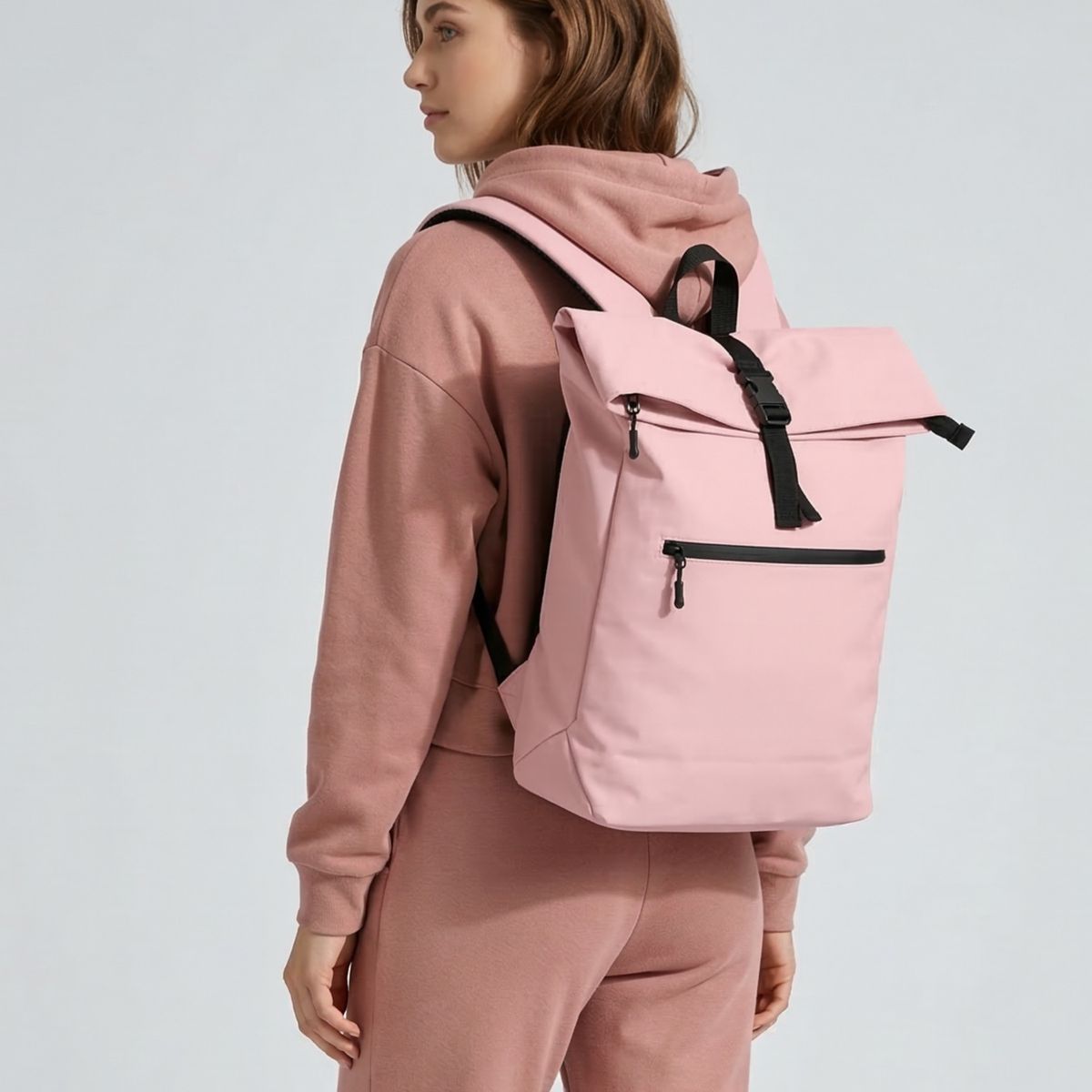 KIBOU - Mochila Urbana Roll Top Impermeable Porta Laptop Zeus