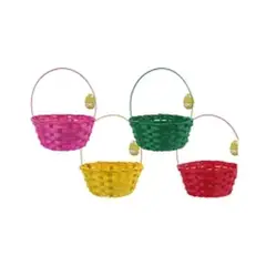 GENERICO - Canasto de pascua 20x40cm color aleatorio