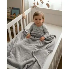 GENERICO - Manta Nido Polar 127x152 cm Textura Suave y Térmica