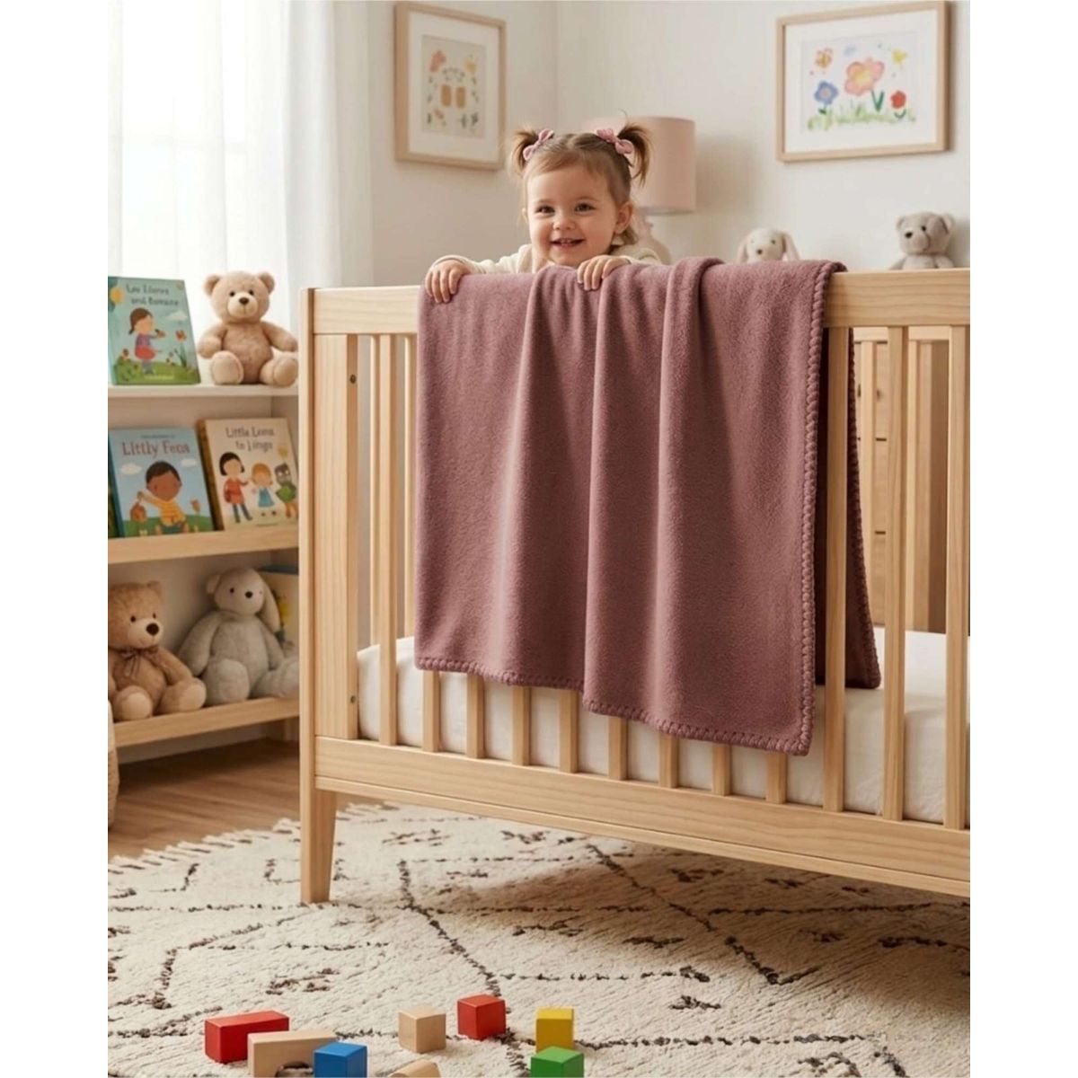 GENERICO - Manta Nido Polar 127x152 cm Textura Suave y Térmica