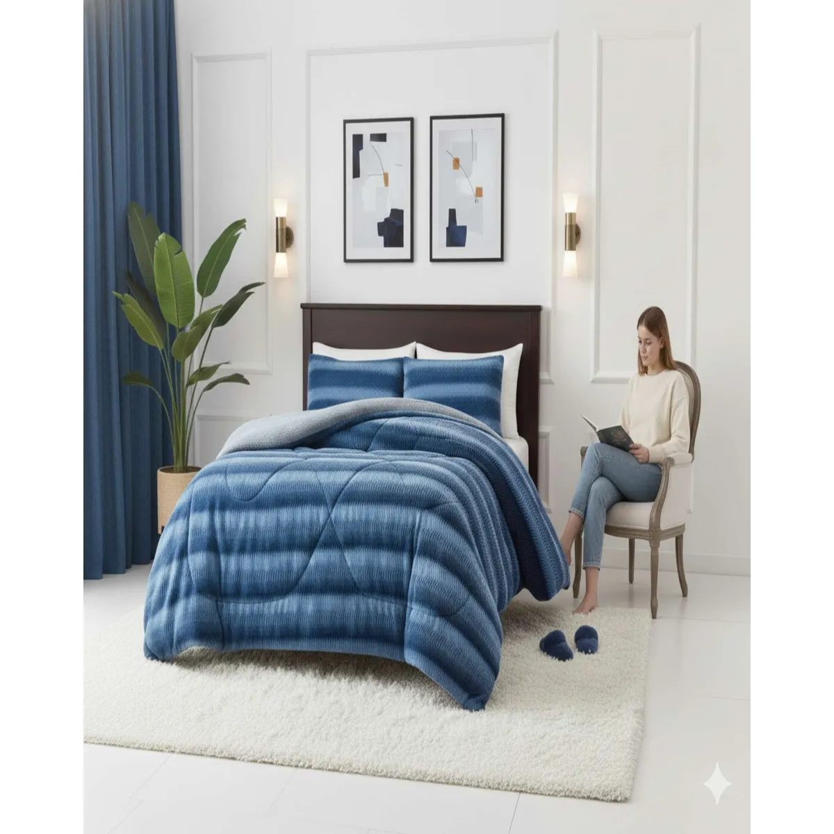 GENERICO - Cubrecama Chiporro Soft Cloud 2 plazas Invierno Premium