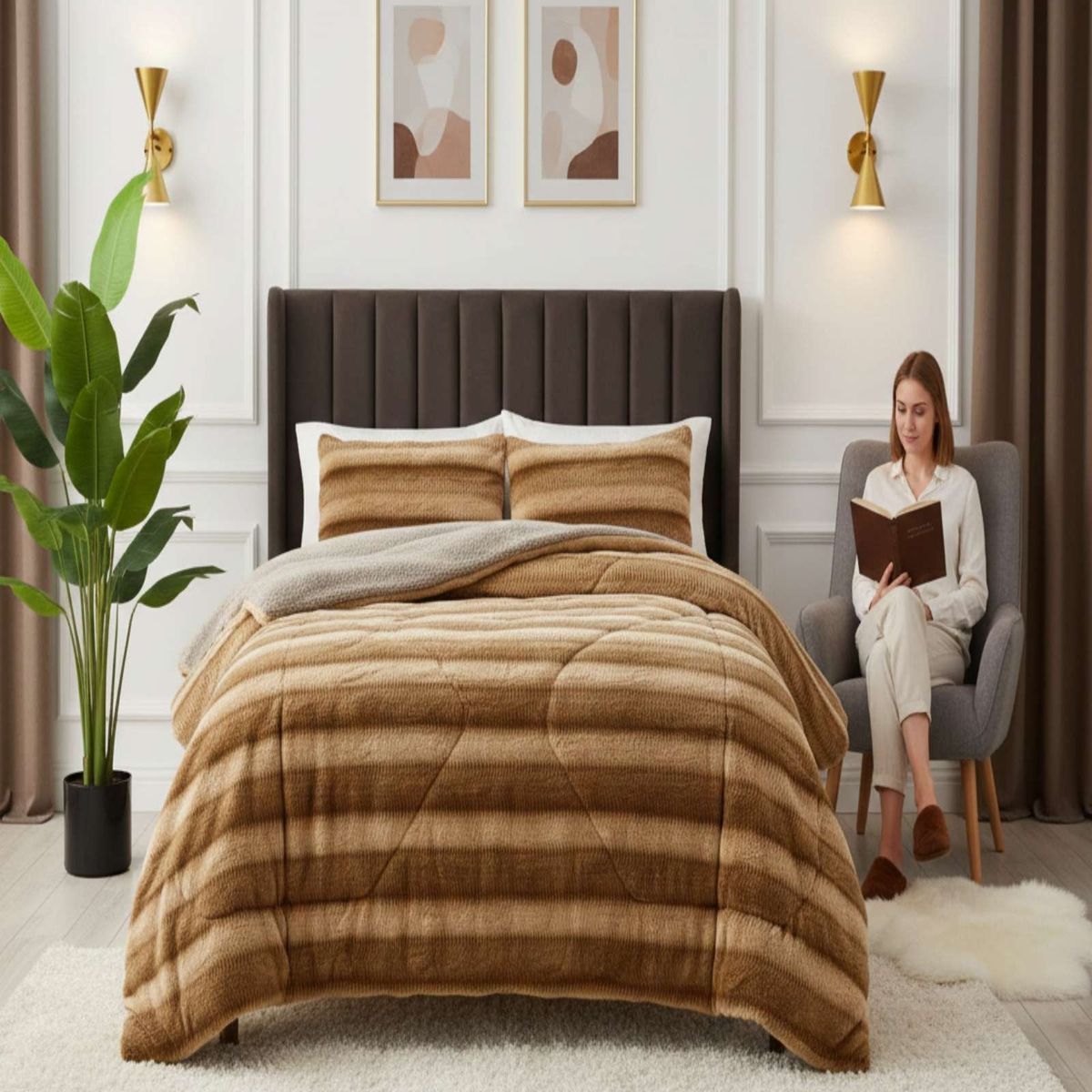 GENERICO - Cubrecama Chiporro Soft Cloud 2 plazas Invierno Premium