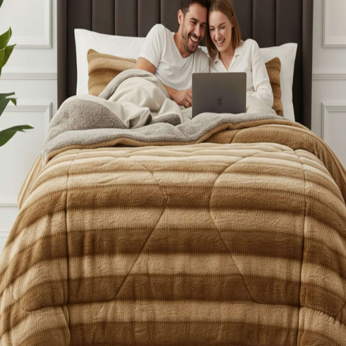 GENERICO - Cubrecama Chiporro Soft Cloud 2 plazas Invierno Premium