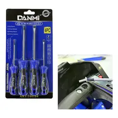 DANMI - Set Kit Juego Destornilladores De Golpe 4 Piezas