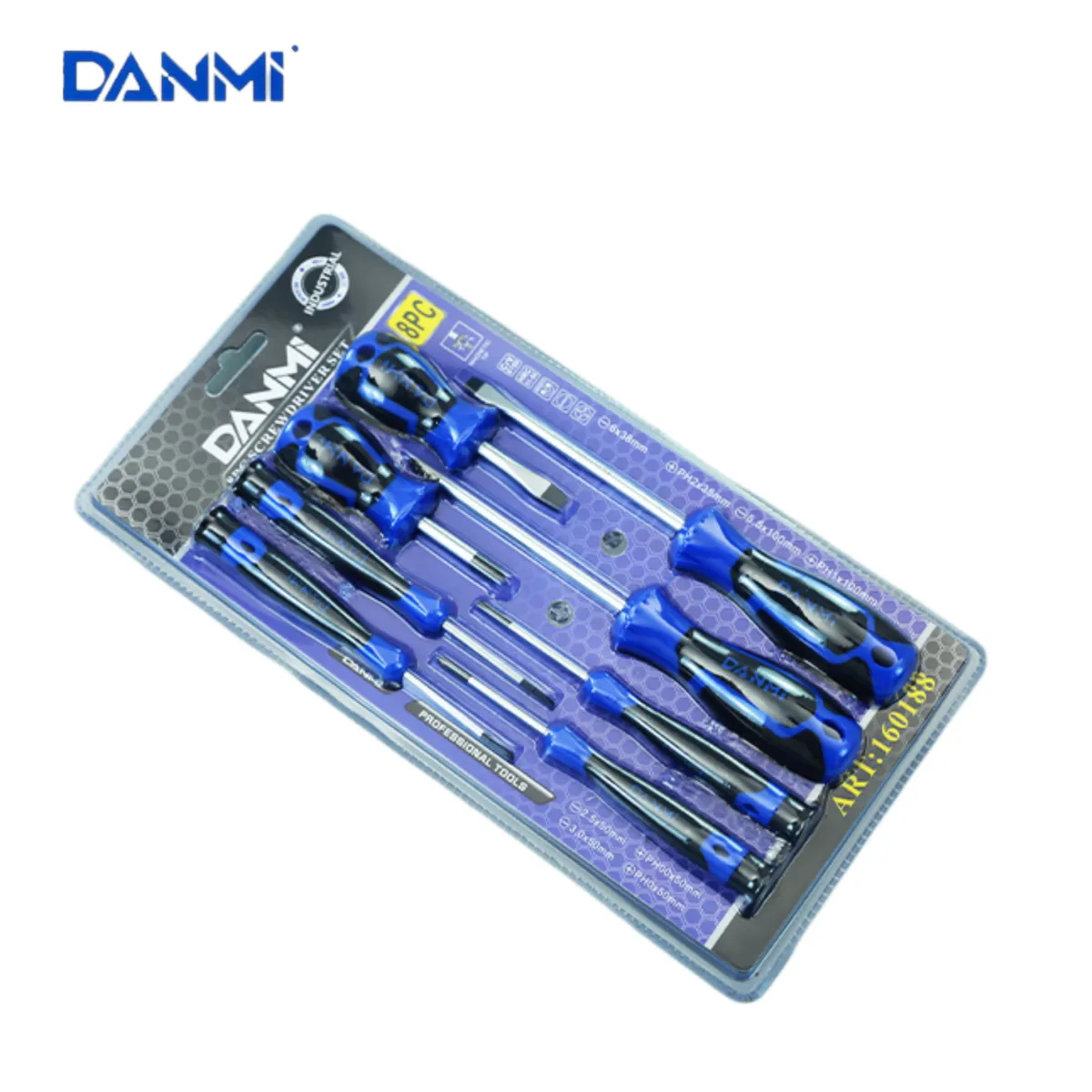 DANMI - Kit Set Juego Destornilladores 8 Piezas Danmi