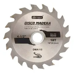 GENERICO - Disco De Sierra Circular 4 12 18 Dientes Melamina Esmeril Plateado - Dma115