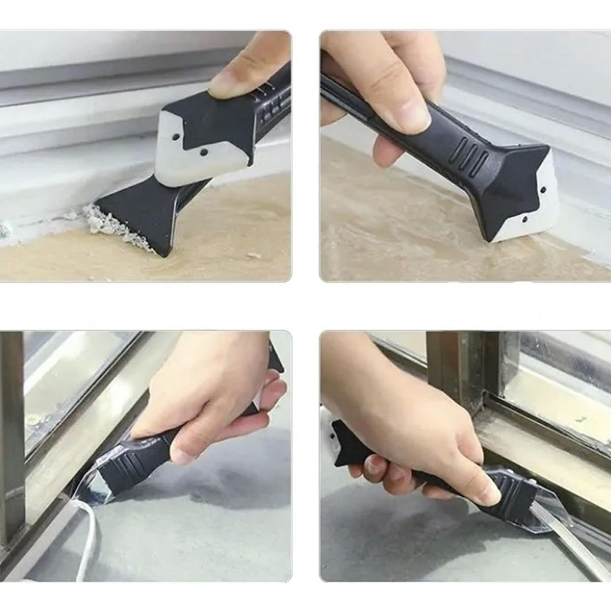GENERICO - Herramienta 3 En 1 Para Silicona Removedor Sellador Raspador 288021