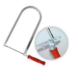 GENERICO - Marco Arco Sierra Multiusos Mini Serrucho 5.5 Pulgadas Negro Mce001