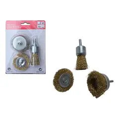 GENERICO - Kit Juego Kit Escobillas De Alambre Para Taladro 3 Pcs Ebr301