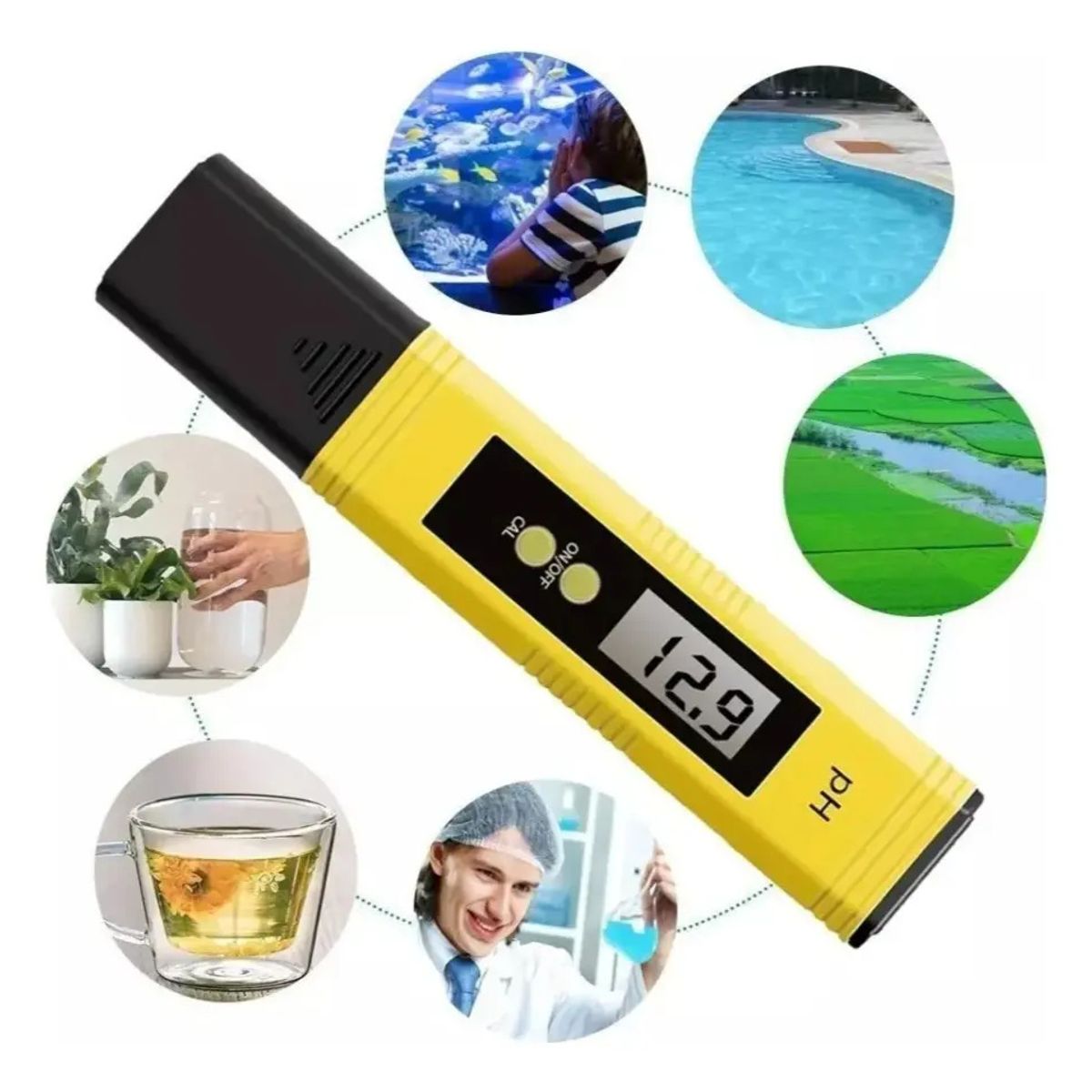 GENERICO - Medidor Digital Ph Acidez Tester Alcalinidad De Liquidos