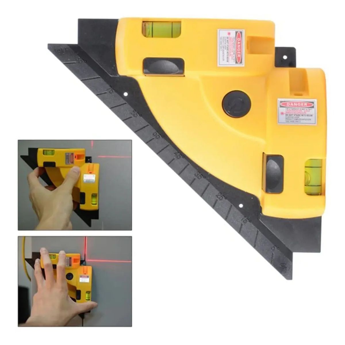 GENERICO - Nivelador Laser Escuadra Nivel En 90° Angulo Recto