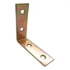 GENERICO - 24 Escuadra Esquina Plana Silla 2 PuLG Carpinteria 50x50 Color Metal - 338073