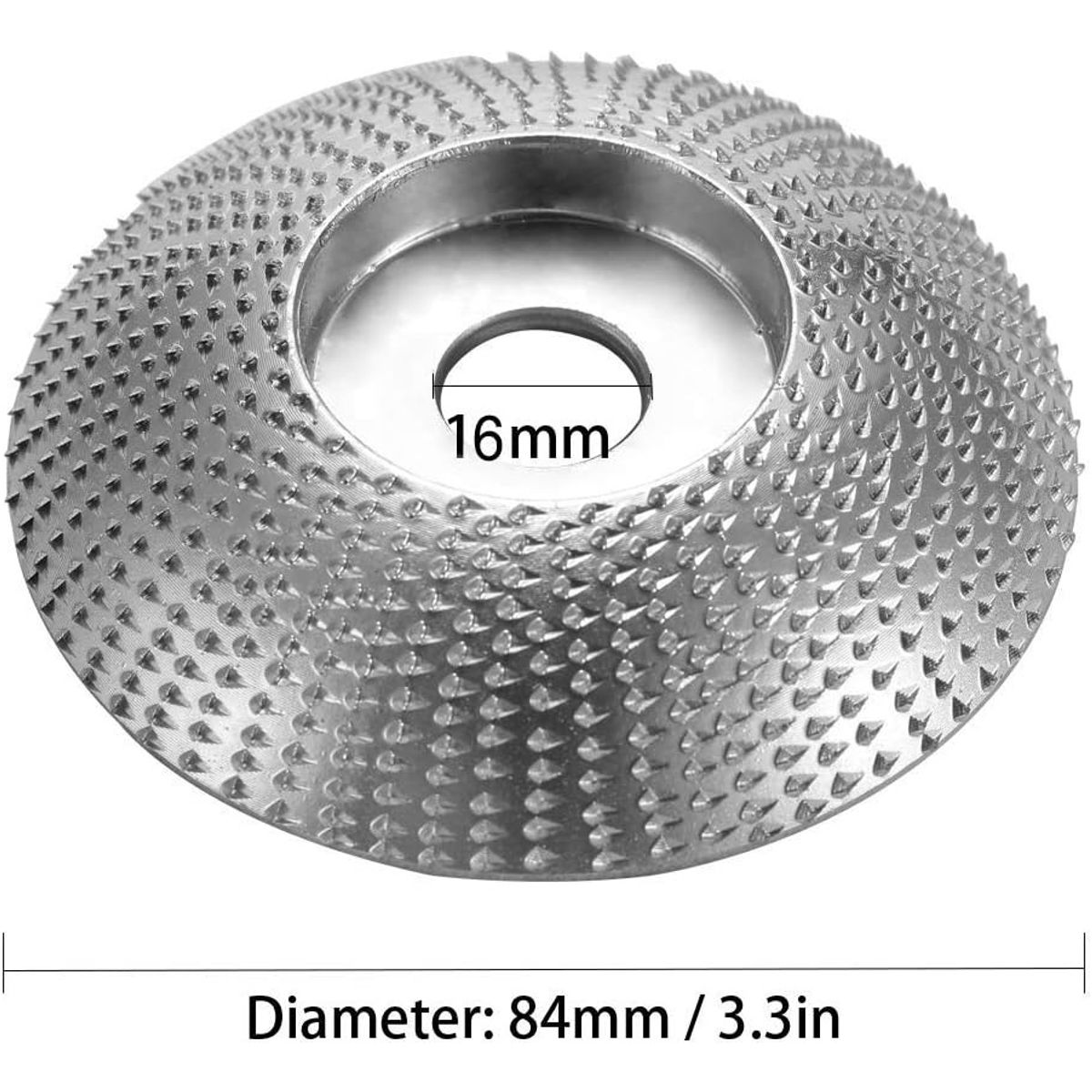 GENERICO - Disco Desgaste De Madera Estándar Chile 16 Mm Lijado Esmeril Color Plateado - 288022