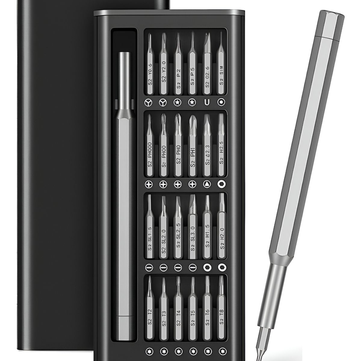 GENERICO - Juego Desatornillador Precision 24 En 1 Reparacion Celulares
