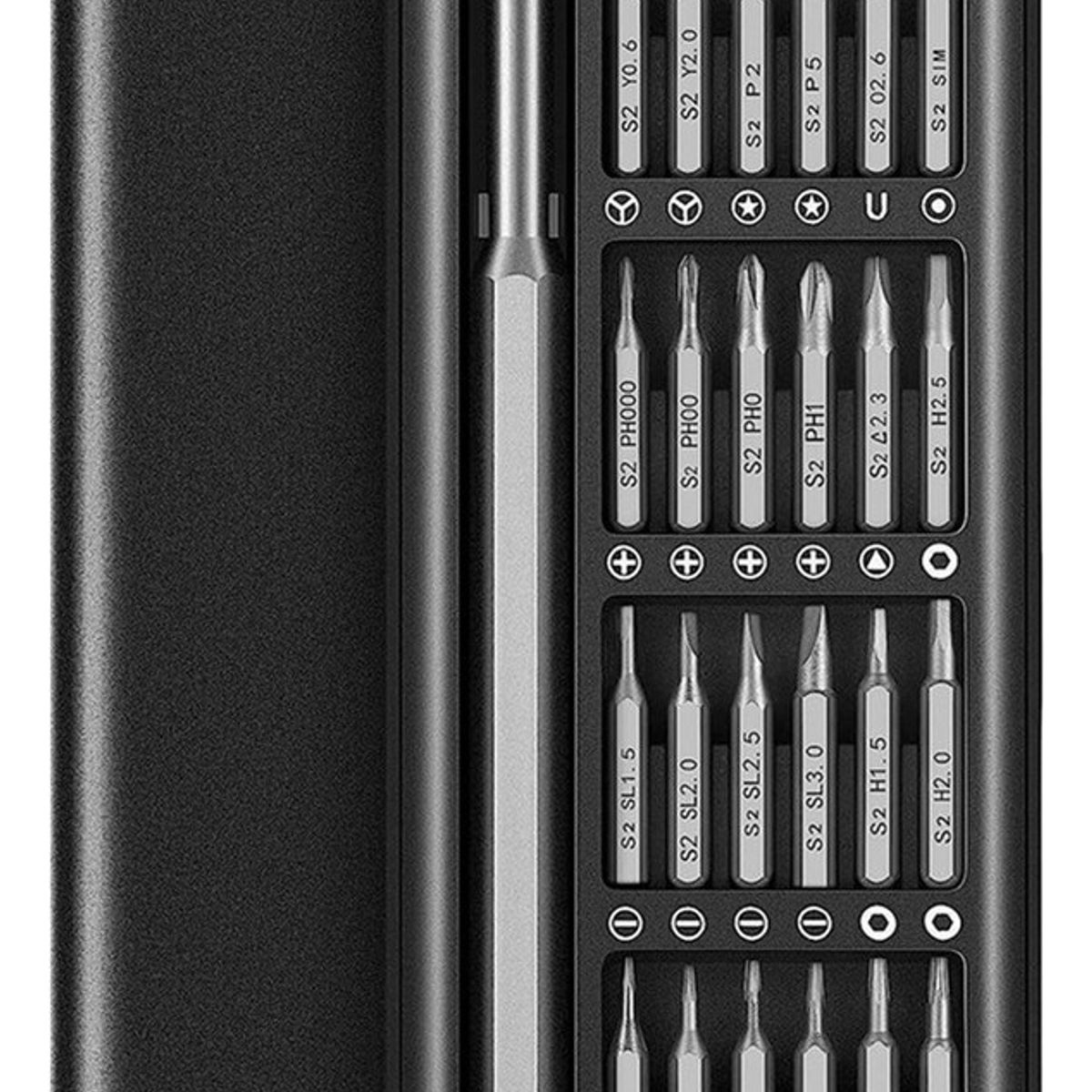 GENERICO - Juego Desatornillador Precision 24 En 1 Reparacion Celulares